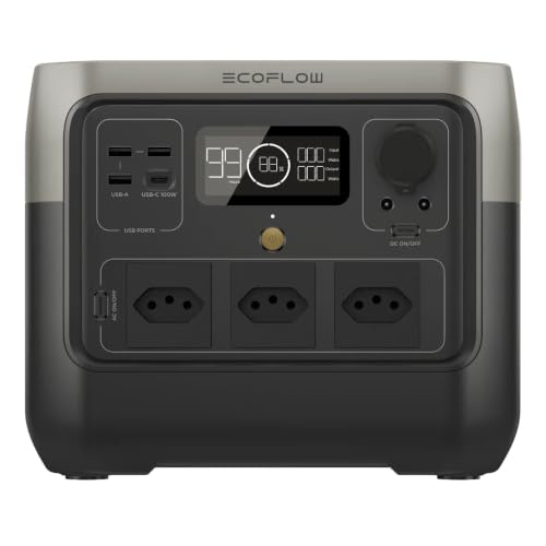 Estação De Energia Ecoflow River 2 PRO 800w A 1600w 768Wh 127v BR