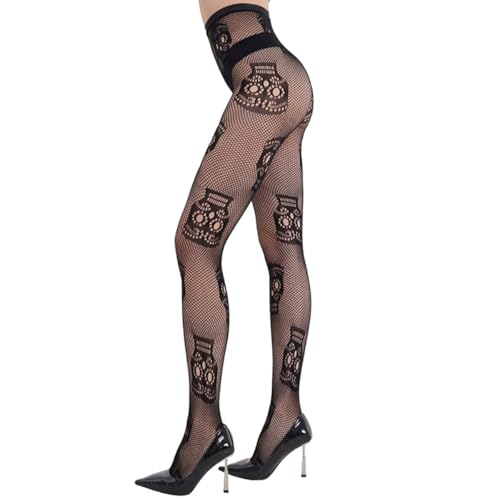 Image of DRESHOW 6 Pack Fishnet Garter Belt Stocking Suspender Pantyhose Tights Thigh High Pantyhose