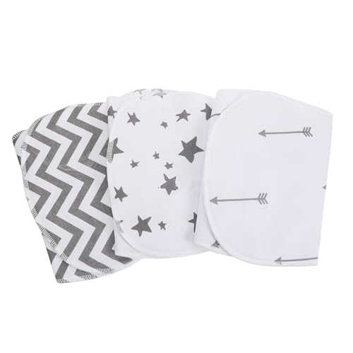 LOLIPPYY 3 Piezas Toallas para Bebés Algodón Suave Absorbente para Saliva y Eructos para Recién Nacidos y Cuidado Diario Diseño y Duradero