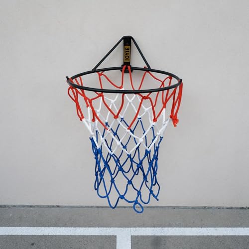 Image of Basketball Ring Hoop Indoor & Outdoor Sports, Kids & Adult Shooting Practice Basketball (Three Color Net) (Pack of 1)