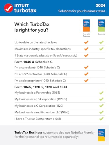Image of [OLD VERSION] TurboTax Business 2024 Tax Software, Federal Tax Return [PC Download]