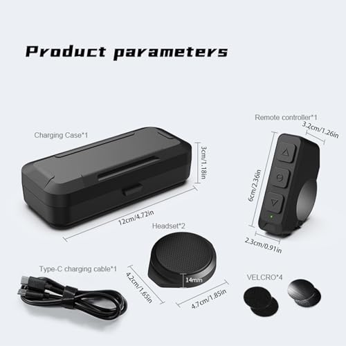 Auriculares de comunicación para motocicleta inalámbricos y recargables 2