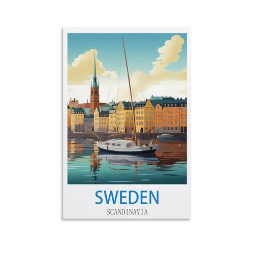 Poster Suède Scandinavie NABIQUE pour l'ambiance cocooning de votre chambre