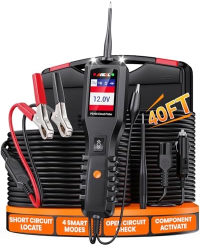 ANCEL PB100 Power Circuit Probe Kit,4-Modes Circuit Tester for 6V-30V Vehicle Electrical System,Automotive Short/Open Circuit Finder,Activate Component Ground Check,Continuity Polarity Test,40FT Cable