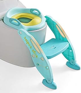 Potty Training Toilet Seat with Step Stool Ladder for Kids Girls Boys Ba