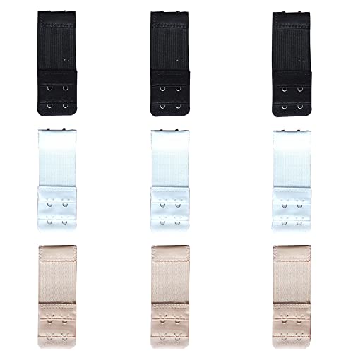 Yekeyi 9Pcs Bra Extender Rows Elastic Bra Band Hook Strap Extensions Spacing Bra Extender Strap For Women #TOP28