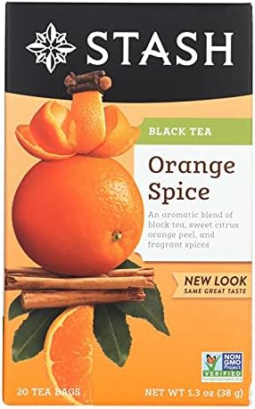 Amazon.com : Stash Tea Orange Spice Black Tea, 30 Count : Grocery