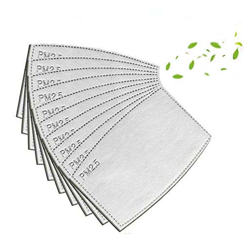 50 Pcs 5 Layers Replaceable Filters Pm2.5 Activated Carbon Filter, Protective Mouth Filter For Outdoor #TOP11