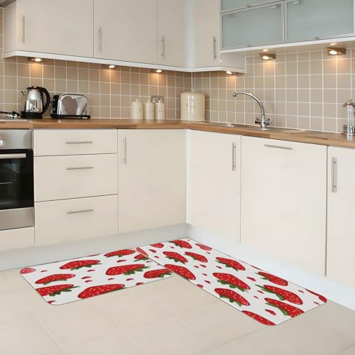 Alfombras de cocina antideslizantes pack de 2 alfombrillas absorbentes de pasillo 3