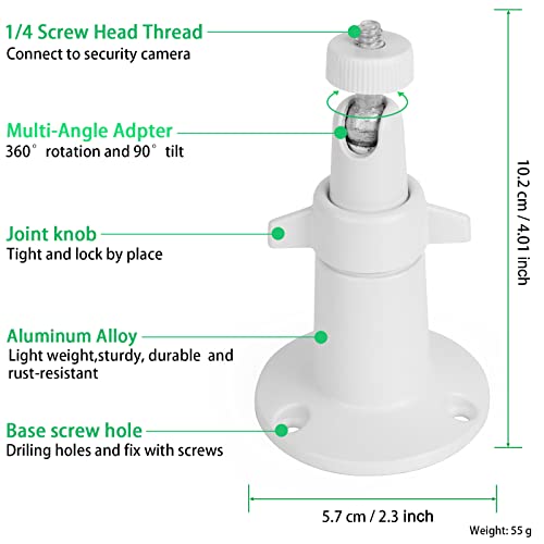 Uyodm 63 2 Pack Wall Mount Holder Compatible With Simplisafe Outdoor Security Camera thumb #3