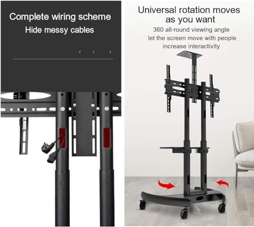 Soporte móvil para TV con ruedas para pantallas de 32 a 70 pulgadas miniatura 6