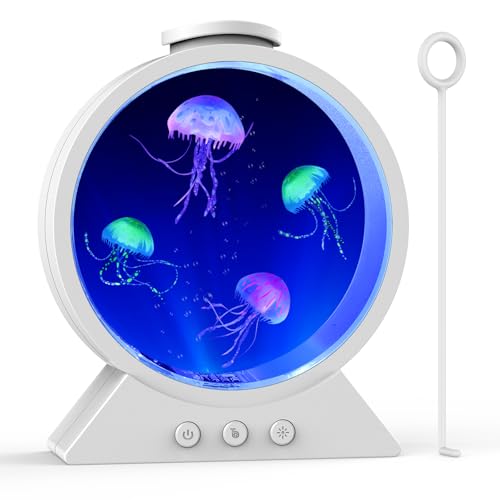 Eyesound Jellyfish Lamp, 7-Color Changing Jellyfish Aquarium Light for Relax,