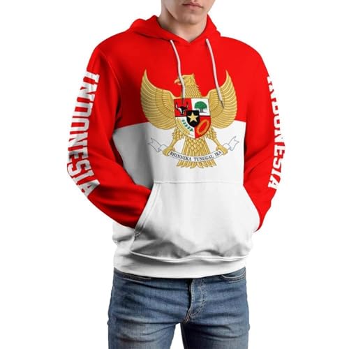 Sweat-shirt drapeau Indonésie surdimensionné pour vos sorties urbaines chill