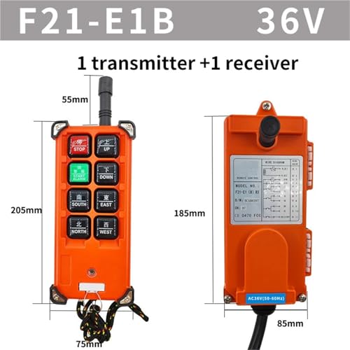 Télécommande F21-E1B 36V industrielle avec boîtier robuste antichoc pour usine - 3