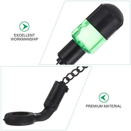 BESPORTBLE Indicador de mordida iluminado para pesca com alerta portátil acessórios de pesca para va