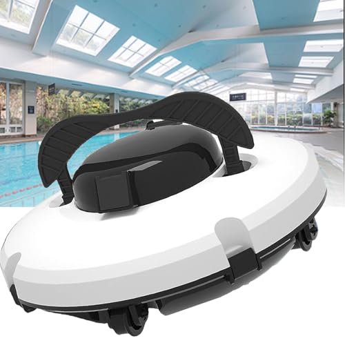 PweKzxt Aspiradora automática inalámbrica para Piscinas, Robot Limpiador automático, con batería IPX8, portátil, Filtro de 180 μm de precisión.