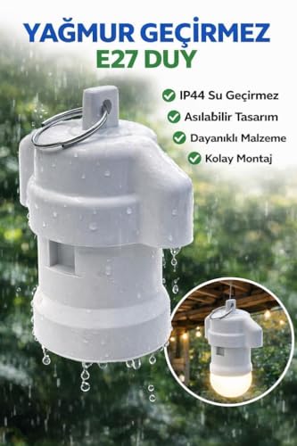 E27 Yağmur Duy, Asılabilir Dış Mekan Lamba Duy