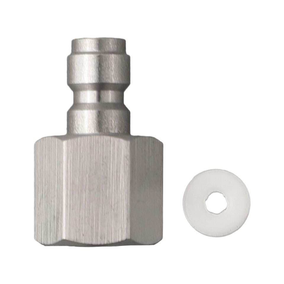 mainlly PCP 12g Refillable CO2 Cartridge with 8mm Male Quick Disconnect Plug