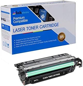 Inksters of AmericaCompatible Toner Cartridge Replacement for HP 647A CE260A Black - Compatible with Color Laserjet CP4000 CP4025 CP4025DN CP4025N CP4500 CP4520 CP4525 CP4525DN CP4525N