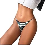 STOREYH Sexy Tanga Panties Damen String Thong Slip Unterhose Mode Druckmuster Dessous Tangas Briefs Hipsters Schlüpfer Unterwäsche Low Waist Frauen Sexy Niedrige Taille Slips Unterwäsche