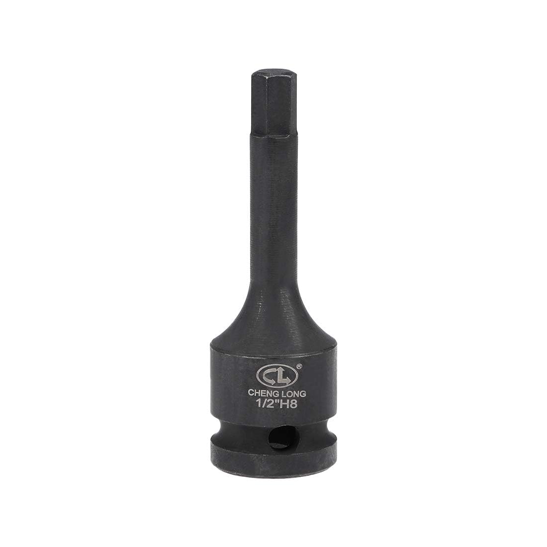 TOP-VIGOR Impact Hex Bit Socket, 1/2" Drive x H8 (8mm) Allen Key Socket, Premium CR-MO Steel Bits, Hex Bit with 78mm Length for Torque Wrench, Ratchet Wrench, Impact Power Drills
