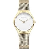 Saphirglas - Die minimalistische BERING Damen Uhr wird durch ein flaches und sehr kratzfestes Saphirglas geschützt mit einem weißen Zifferblatt - Unser Saphirglas ist das dritthärteste transparente Material nach Moissanit und Diamanten