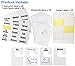 TraGoods 20 Pack White Clothing Rack Size Dividers Plus 60 Labels (1 Inch) and 40 Large Blank Labels, Large Rectangular Clothing Closet Dividers (Pearl White)