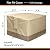 Gas Fire Pit Cover Square - 600D Heavy Duty Patio Outdoor Fire Pit Table Cover with PVC Coating,100% Waterproof,Air Vents,Fits for 29/30/31/32 inch Fire Pit / Table Cover (32”L x 32”W x 24”H,Beige)