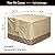 Gas Fire Pit Cover Square - 600D Heavy Duty Patio Outdoor Fire Pit Table Cover with PVC Coating,100% Waterproof,Air Vents,Fits for 29/30/31/32 inch Fire Pit / Table Cover (32”L x 32”W x 24”H,Beige)