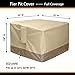 SheeChung Gas Fire Pit Cover Square - 600D Heavy Duty Patio Outdoor Fire Pit Table Cover with PVC Coating,100% Waterproof,Air Vents,Fits for 29/30/31/32 inch Fire Pit/Table Cover (32”L x 32”W x 24”H)