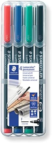 Staedtler Lumocolour Pen Permanent Fine Black (Pack of 10) 318-9