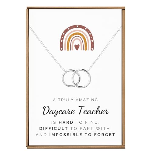 VIY Personal Card Daycare teacher necklace, Daycare teacher gifts, Provider appreciation gifts, Preschool teachers gift