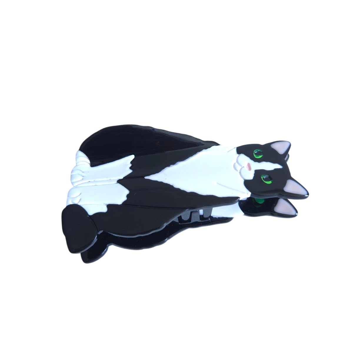 Funny Tuxedo Cat Hair Clips,Novelty Acetate Hair Clip,Cute Cat Claw Clips for Women - Image 7