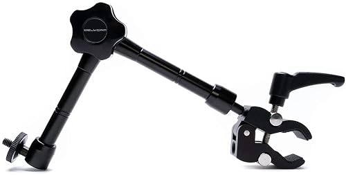 Miniatura 9 de PTZOptics Studio 4K Cámara con zoom óptico de 20x (gris) Paquete con monitor LCD Delvcam VGRIP-2 Soporte de abrazadera de múltiples brazos