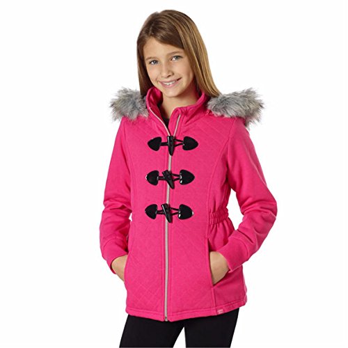 Limited Too Girls Fleece Jacket With Detachable Faux Fur Hood - Pink Xs-5/6 #TOP6