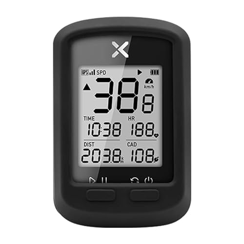Xoss G+ Gps Bike Computer With Cover（Random Color）, Bluetooth Ant+ Cycling Computer, Wireless Bicycle Speedometer Odometer With Lcd Display, Waterproof Mtb Tracker Fits All Bikes (Xoss App Support) #TOP23
