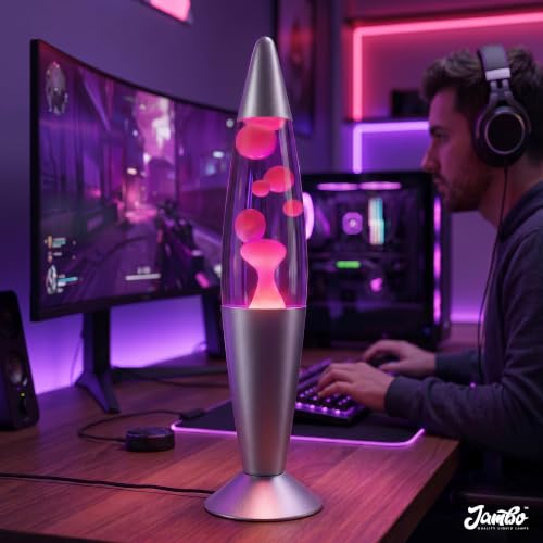 Image of 16-Inch Motion Lamp with Pink Wax and Purple Liquid