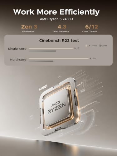 Image of Light Gaming Laptop, ΑΜD Ryzen 7430U (Up to 4.3GHz), 16GB RAM 512GB SSD