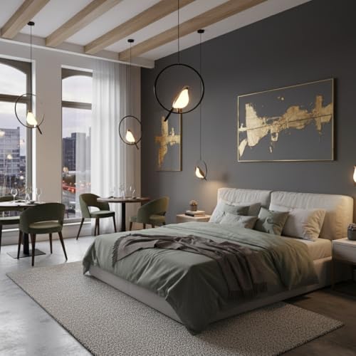 Image of Lyse Decor Bird Led Hanging Lights for Living Room /Bedroom Ceiling, Hanging Lamps for Home Decoration, Pendant Lights for Ceiling /Dining Area /Kitchen Island