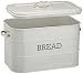Kitchencraft Living Nostalgia Large Metal Bread Box Bin, French Grey