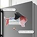 Dog Feeding Reminder, Fridge Magnet with AM/PM Indication Chart and Moveable Dog Bowl Tracker
