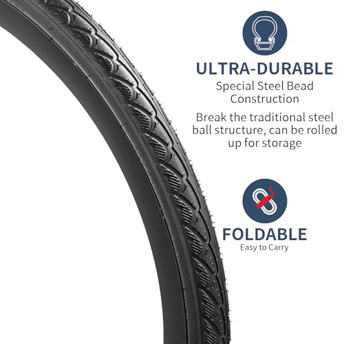 Image of YUNSCM 700x40C /40-622 Gravel Bike Tires 700C Foldable Bicycle Tires-2PCS