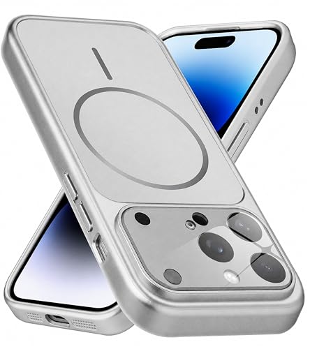Image of for iPhone 13 Pro Cover Luxury Glass Matte Lens Protect Case Magnetic for Mag-Safe Wireless Charging Shockproof PC Cover for iPhone 13 Pro Back Cover