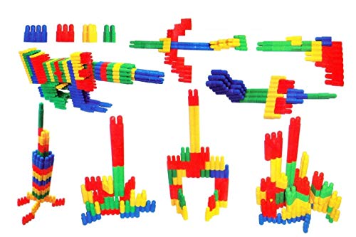 Image of Little Fingers Preschool Bullet Blocks for Kids - Toddler Crafts with Travel Tote - Montessori Toys for Toddlers Occupational Therapy Fine Motor Skills Toys - 84 pcs