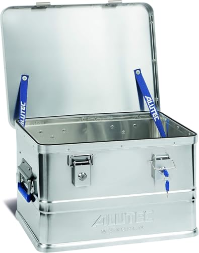 ALUTEC Aluminiumbox Classic 30 (Inhalt 30 ltr., Innenmaße (LxBxH) 405 X 300 X 250 mm/Außenmaße (LxBxH) 430 X 335 X 270, Aufbewahrungsbox, Alubox) 11030