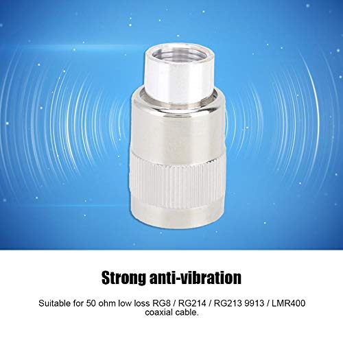 Yunir 5Pcs UHF PL-259 Male Feeder Head, Brass Nickel Plating Main Body, Silver Plated - Image 4
