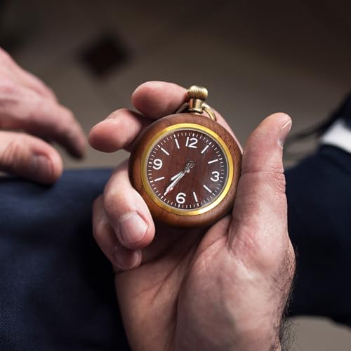 Reloj de bolsillo clásico de cuarzo para trajes de gala 4