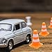 DOITOOL 30pcs Mini Traffic Cones and Road Sign Toys, Traffic Scene Learning Playset for Kids, Pretend Play Construction and Street Safety Barricades
