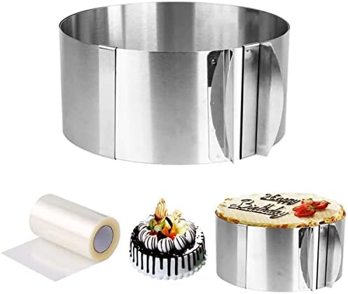 Anello Per Torte Regolabile - Acciaio Inox 16-30cm Per Mousse E Dolci