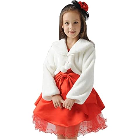 PHLCEhot Girls Faux Fur Shrug Jacket Cover